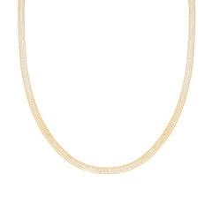 Collana maglia Calza con Cubic Zirconia Bianchi
