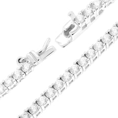 Collana Tennis Griffe cm 40 con Zirconi Bianchi 2 mm