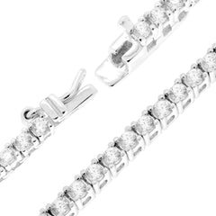 Collana Tennis Griffe cm 50 con Zirconi mm 2.5 Bianchi